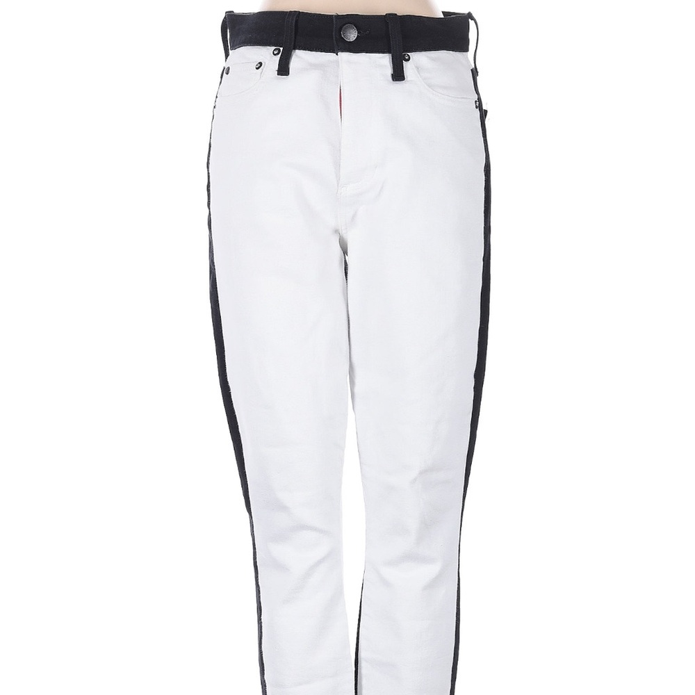 Stylish White and Black Alice and Olivia jeans
